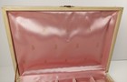 Vintage Mele Jewelry Box With Velvet Lining, 15 Compartments, Cream, Pink READ — photo 9