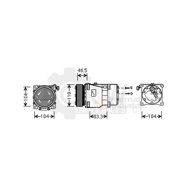 Kompressor Klimaanlage FüR CitroëN Berlingo 1.6 Hdi 90 2.0 Peugeot-image