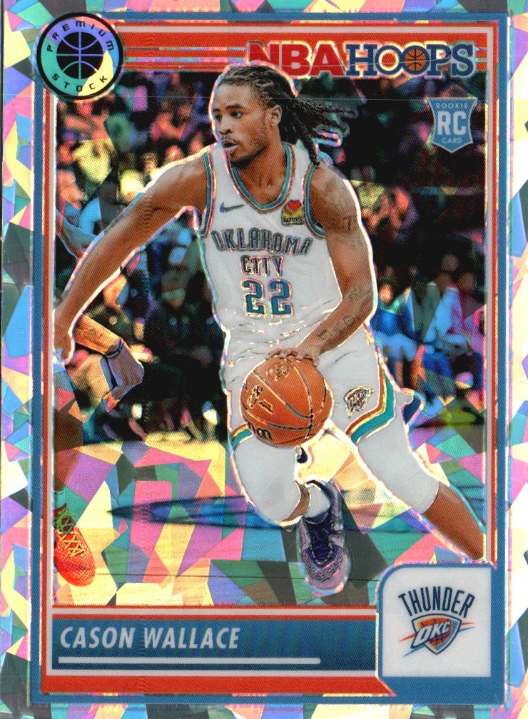 2023-24 Hoops Premium Stock #76 Cason Wallace Ice Prizm