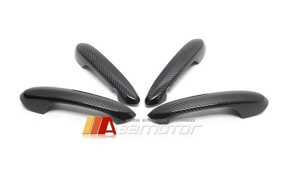 Carbon Fiber Door Handle Cover Trim 4 PCS fits 2021-2023 BMW G80 M3 Sedan Foto 4 de 4