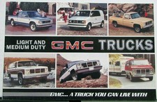 1985 Gmc Light Medium Duty Pickup Trucks Jimmy Suburban Vans Sales Brochure
