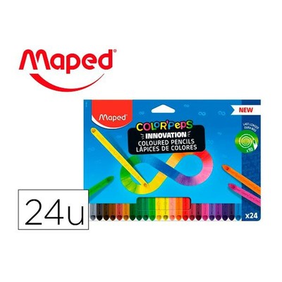Maped - Matite Colorate Animali Color'Peps - Matita Triangolare
