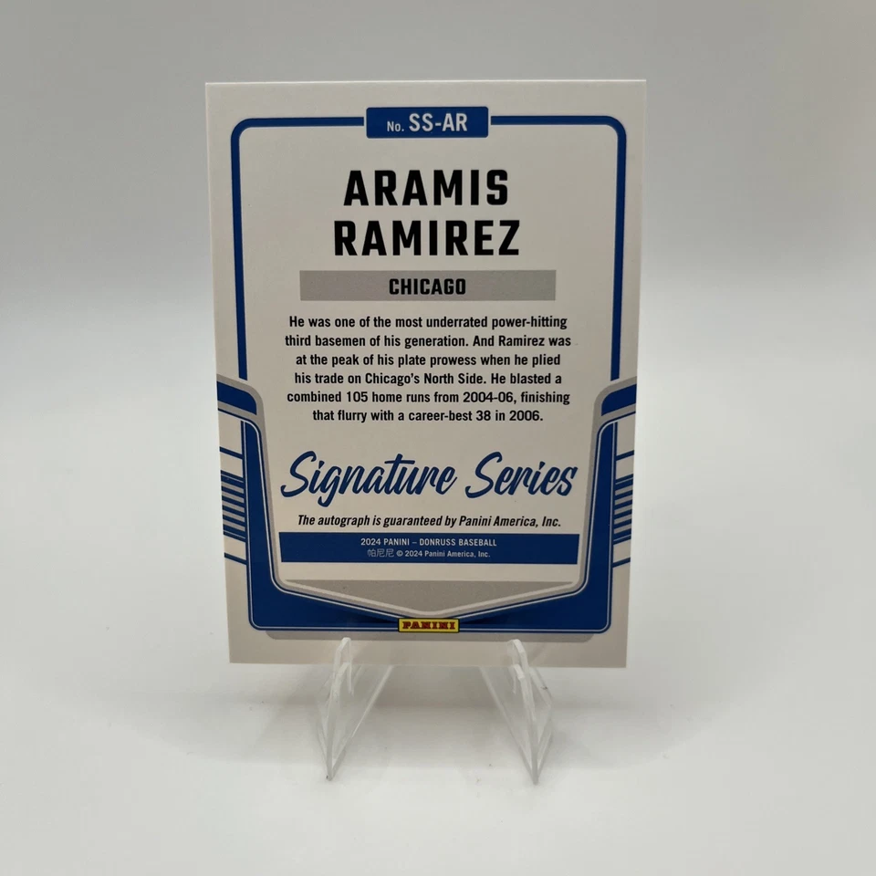 2024 Donruss 签名系列 - Aramis Ramirez - 橙色激光 /25 #SS-AR — 第 2/2 张图片