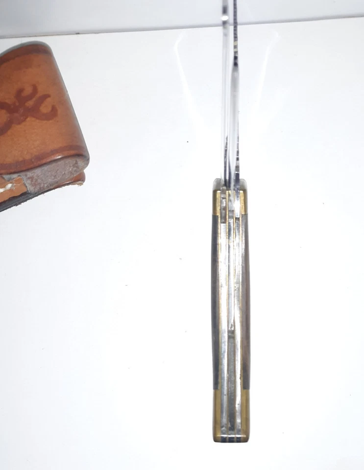 Vintage Browning 503 Japan Big Game Knife + Browning 3818f3 Case - Image 4 of 4