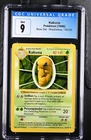 1999 POKEMON BASE SET,  SHADOWLESS #33/102 KAKUNA CGC 9 - 9.5 Blue Label Mint!
