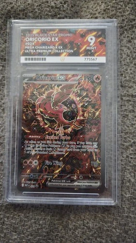 Pokemon TCG Oricorio Ex 024 Black Star Promo Holo Card Near Mint Graded Ace 9
