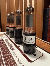 Brand New JJ EL84 / 6BQ5 Matched Quad (4) Power Tubes - Maxi Matcher Tested