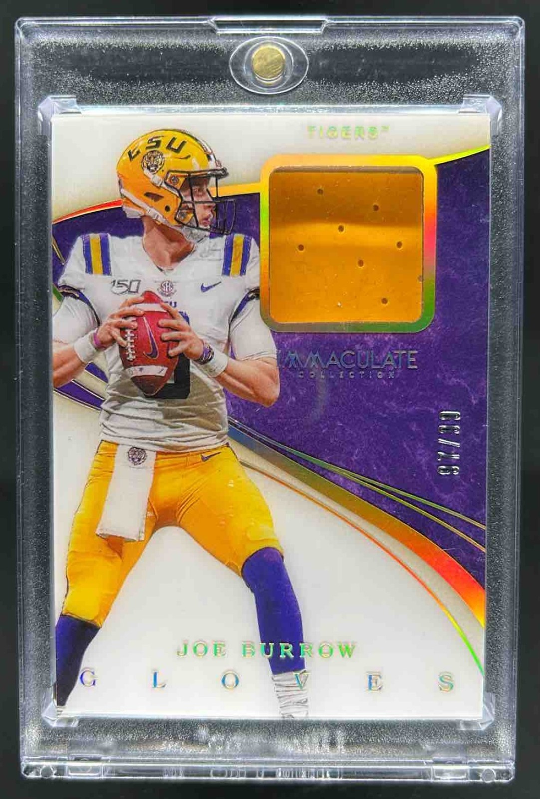 Joe Burrow Panini Immaculate Collegiate Immaculate Gloves #2 Base