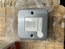 Knightsbridge Metal Clad 13A Switched Fused Spur Unit with Flex Outlet, 230 V...