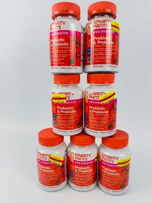 Kids Probiotic & Prebiotic Strawberry 45 Count  By SmartyPants 02/2027 *7 Pack