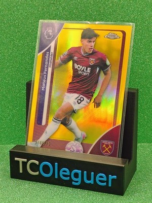 Matheus Fernandes Yellow /275 Topps Chrome Premier League 25-26 West Ham