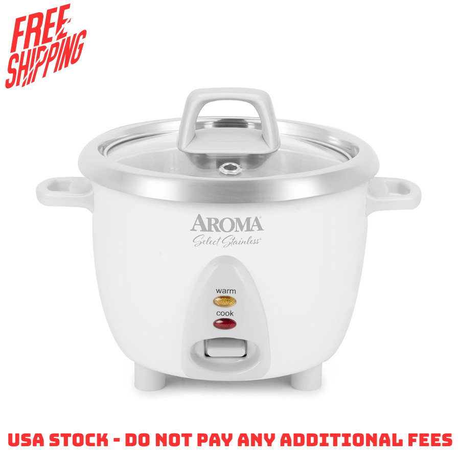 AROMA Select Stainless Pot Style Rice Cooker, Stainless Stee