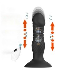 Thrusting Vibrator Anal Dildo Plug Sex Toys Suction Cup for Men Women Couples