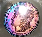 1881-O Morgan Silver DOLLAR DMPL MS64 Amazing Toning