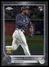 Wander Franco Rookie 2022 Topps Chrome Tampa Bay Rays #35
