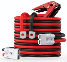 Heavy Duty 1 Gauge 25ft Jumper Cables w/ Quick Connect for Truck SUV Car