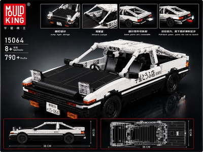 Mould King Muscle Car 15064 790 Teile Steckbausteine Pull-back MK CONTROL