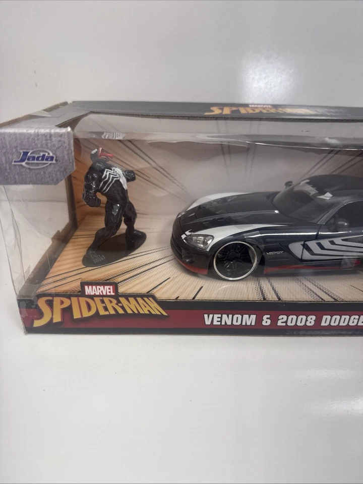 Jada Toys Marvel Spiderman Venom & 2008 Dodge Viper 1:24 Scale Diecast Car - Image 2 of 4