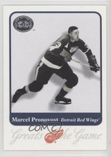 2001-02 Fleer Greats of the Game Marcel Pronovost #84 HOF 0a4