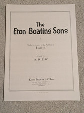 The Eton Boating Song Music By A.D.E.W Published by Prowse Co Ltd
