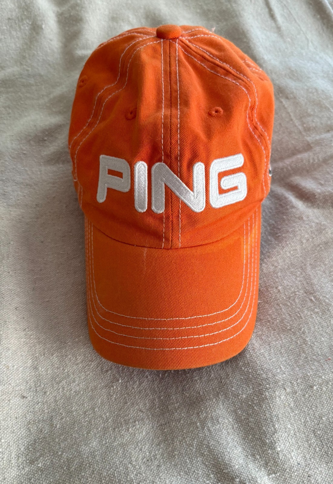 PING G10 Orange Adjustable Strapback Embroidered … - image 1