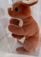 TY BEANIE BABY "Pouch" RARE 1996 IN CASE Very Good Condition See Photos