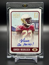 Hamsah Nasirildeen 2021 Onyx Vintage #FAHN Blue Ink AUTO RC Florida State