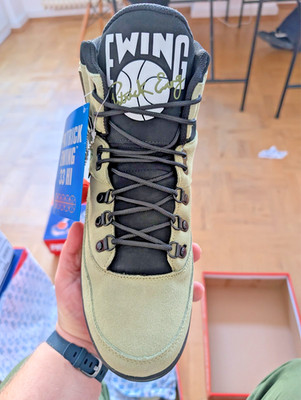 Patrick Ewing 33 HI WINTER  - Sneaker high - olive black- EU 44,5
