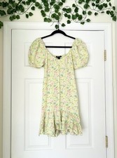 Forever 21 Floral Mini Dress with Flouncy Skirt