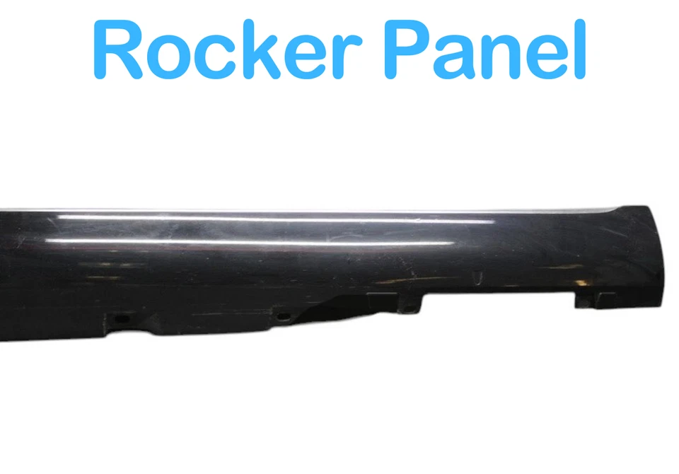 11-14 Audi A8L Quattro левая сторона юбка нижняя качающаяся панель черный 4H4853855B оригинальный - Изображение 3 из 4