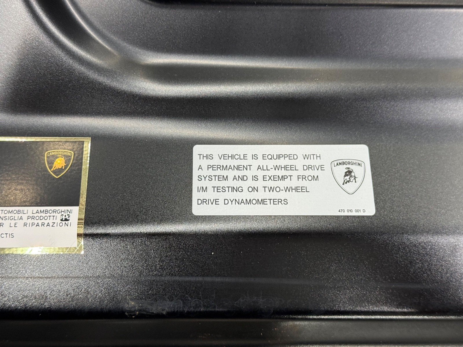 15-24 Lamborghini Huracan Front Bonnet Hood Panel OEM BLACK Color