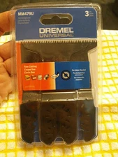 Dremel Oscillating Blade 3-Pack MM479U No Adapter Needed Fine Cutting NEW