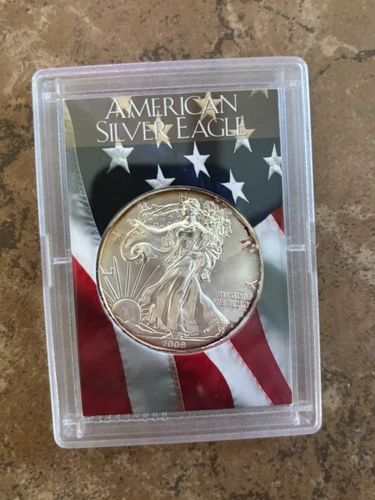 2008 - 1 Oz Silver Eagle One Dollar Coin Uncirculated