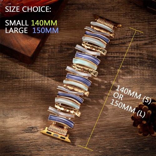 Alloy Wave Jewelry Bangle Strap for Apple Watch Ultra 49mm 42 46 41 45 40mm Band - Picture 4 of 48