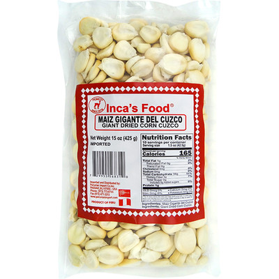 INCA FOOD MAIZ GIGANTE DEL CUZCO / GIANT DRIED CORN CUZCO 15.OZ PERU ...