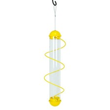 Bird Quest SBF2Y 17" Spiral Thistle Bird Feeder - Yellow
