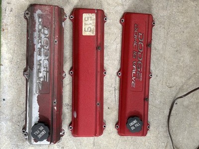 RARE (2) Dodge Daytona IROC R/T Turbo III DOHC 16V Valve Covers OEM Lotus Engine