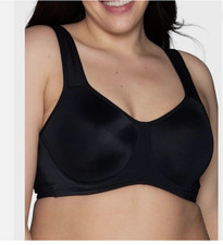Vanity Fair Black Convertible High Impact Underwire Sports Bra 78050 40C NWT