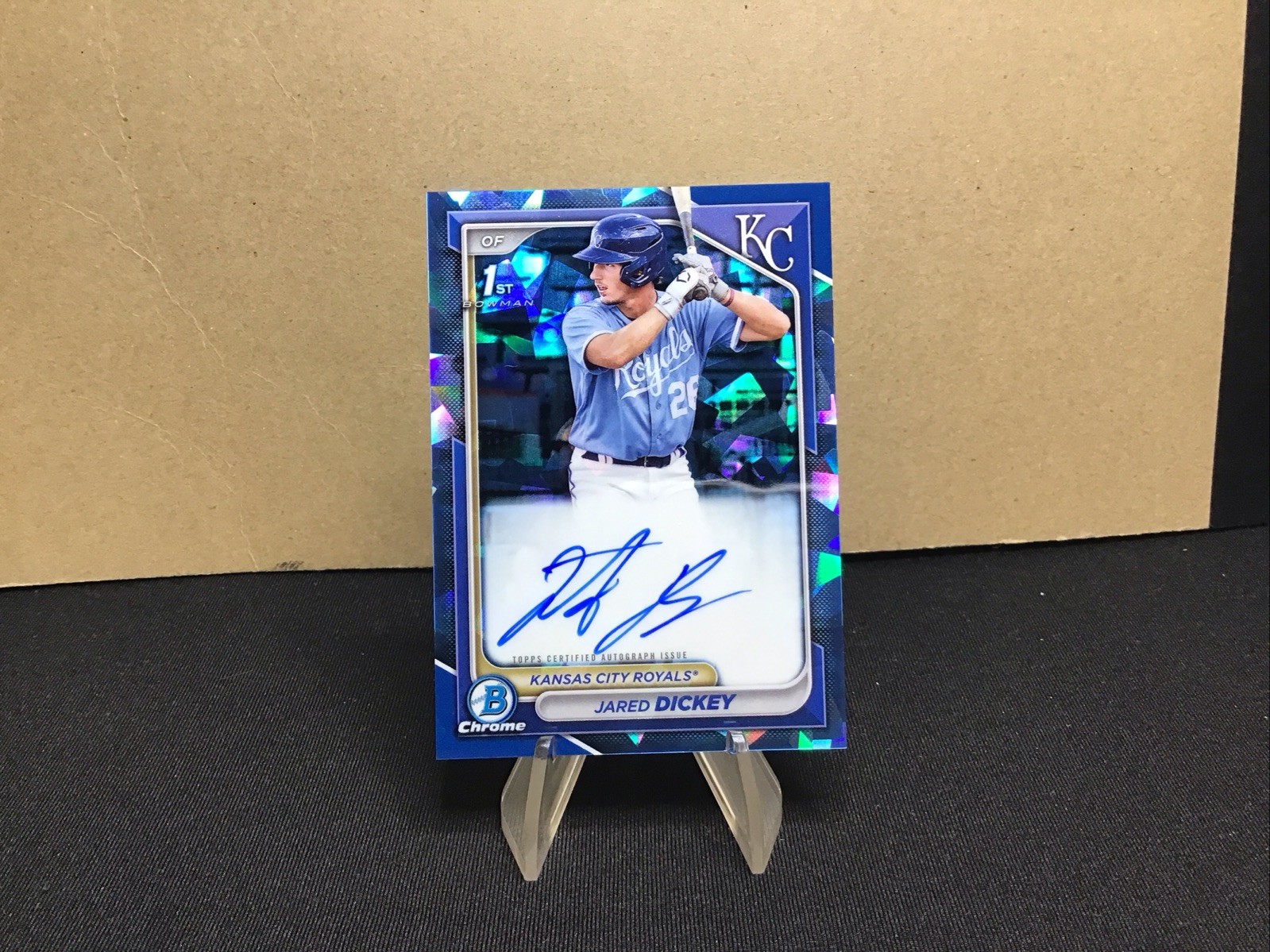 2024 Bowman Sapphire Jared Dickey Chrome Auto 1st #BSPA-JDI Royals