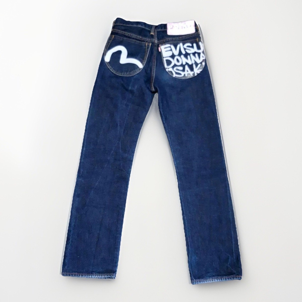 EVISU Donna Osaka Japanese Selvedge Denim Jeans Women's W26 Rare