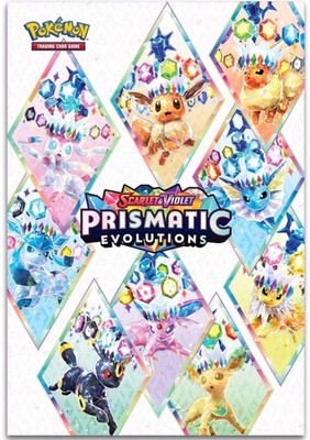 17× Pokemon Prismatic Evolution Full Size 39  x 26.5  Paper Poster Eeveelutions