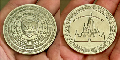 Walt Disney World Security Stabilization Task Force Silver Challenge Coin