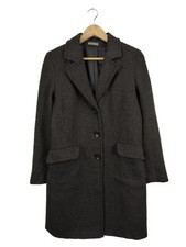 SANDRA PABST bodenlanger Mantel Damen Mantel Gr. DE 36 braun Casual-Look