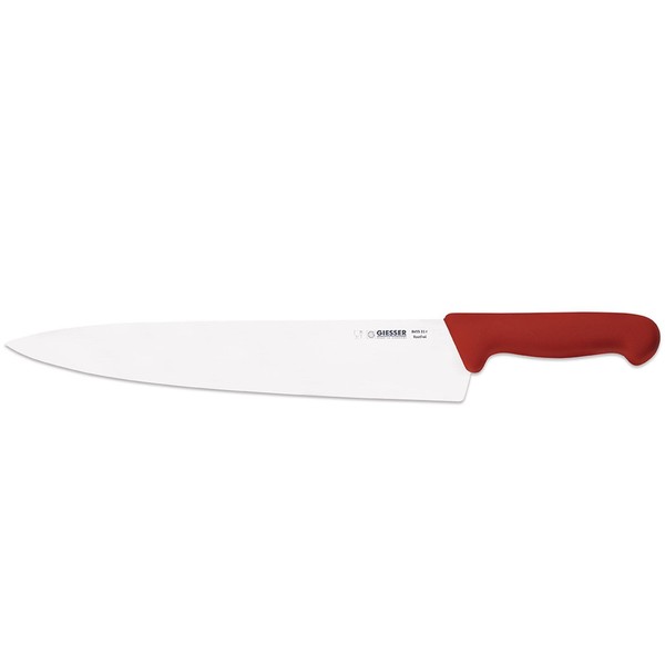 Giesser GroßEs Kochmesser 31 Cm Rot Mit Breiter Gestanzten Klinge 8455 31 R-image
