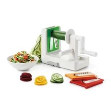 OXO Good Grips 3-Blade Tabletop Spiralizer with Strong Hold Suction, White