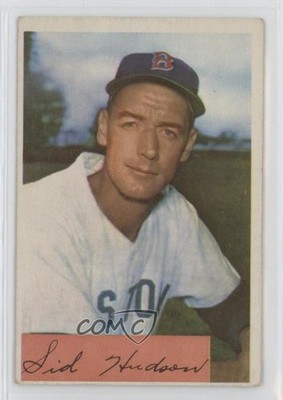 1954 Bowman Sid Hudson #194 0m2c