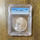 1881-S MORGAN SILVER DOLLAR $1 SAN FRANCISCO ICG MS65 CERT#1154010428