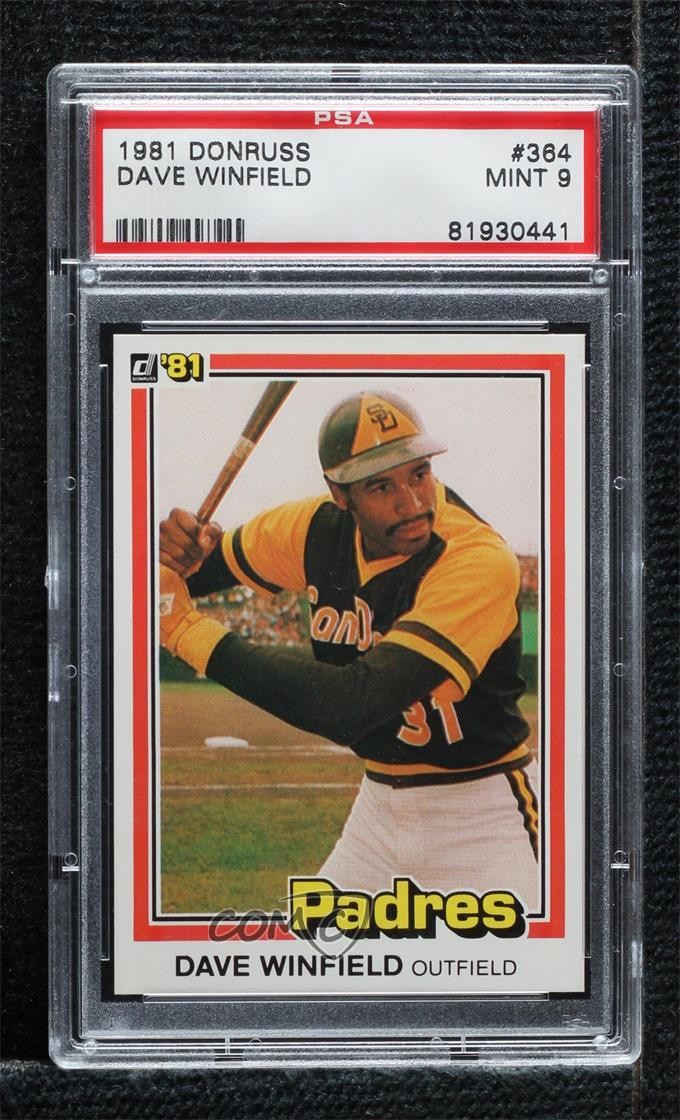 1981 Donruss Dave Winfield #364 PSA 9 MINT HOF 0d3
