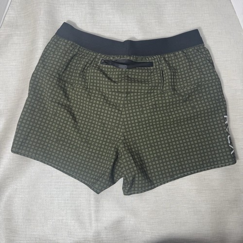 "Pantalones Cortos Corredores RVCA 14"" Olive Night Camuflados Talla Mediana GQV6 Nuevos" - Imagen 2 de 4