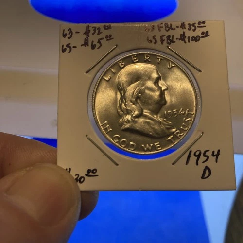 1954 D Franklin Half UNCIRCULATED
